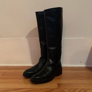 Zara Mid Calf Leather Boots
